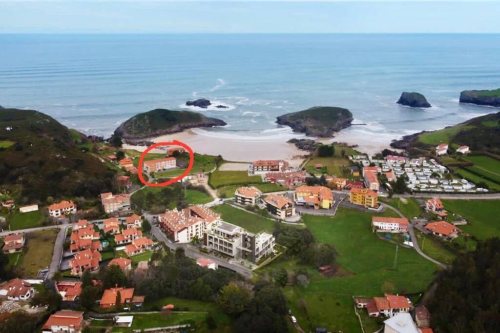 Apartamento Frente A La Playa Con Vistas Al Mar En Barro, Llanes Barro  المظهر الخارجي الصورة